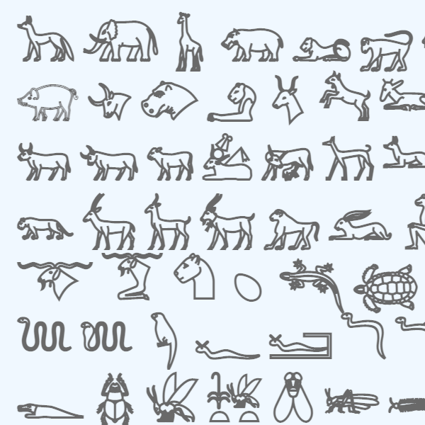 Animal symbols - 𓃰