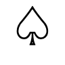 描边黑桃符号